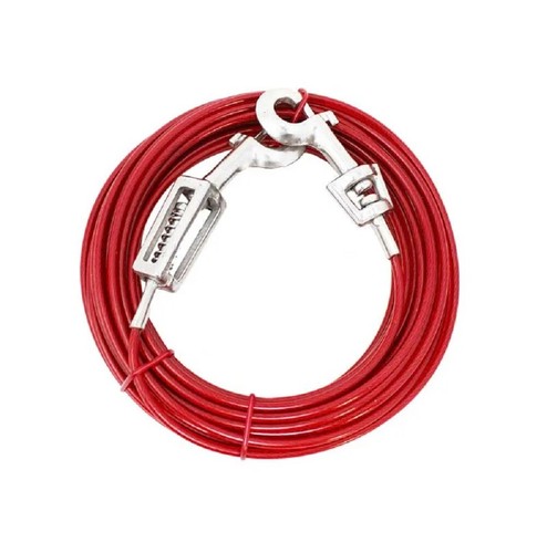 Dog Tie Down Ground Stakes and Cable Leads Durable Heavy Duty Outdoor Control - Picture 21 of 130