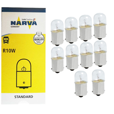 20x 17326 Narva 24V 10W R10W BA15s Glühlampe Glühbirne Kugellampe LKW Bus  N931w