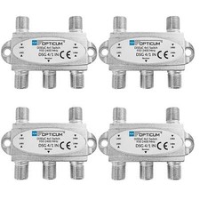 4 x DiSEqC Opticum Switch Interruttore SAT LNB Interruttore 4x1 4/1 LNC Sdoppiatore HD