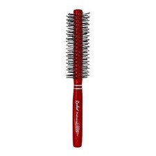 Round Hairdresser Brush Blow Dry Hairbrush Barber Salon Antistatic Red Wooden