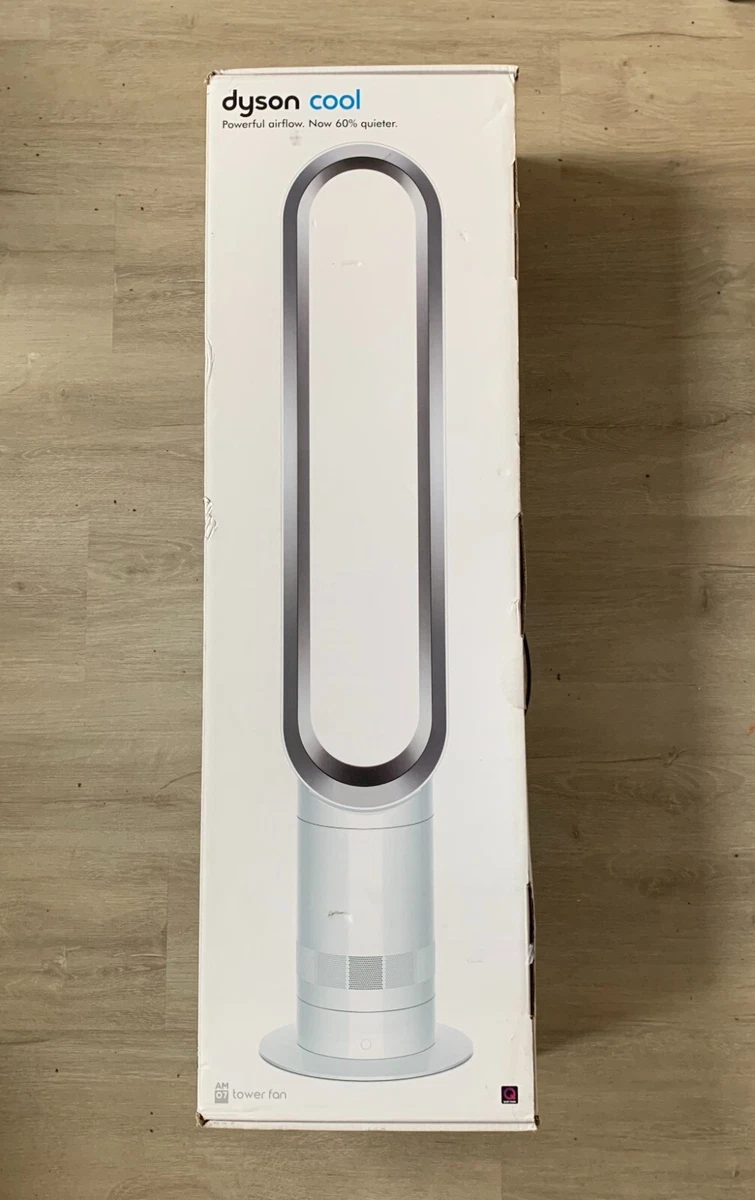Dyson 63456-01 Air Multiplier AM07 Tower Fan, White/Silver Open