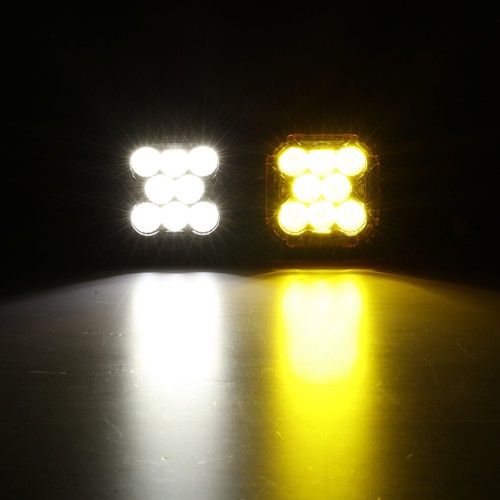 Auxbeam 4" LED Pods Fog Flood Light Offroad Driving Light DRL & Turn Signal Lamp - Picture 6 of 12