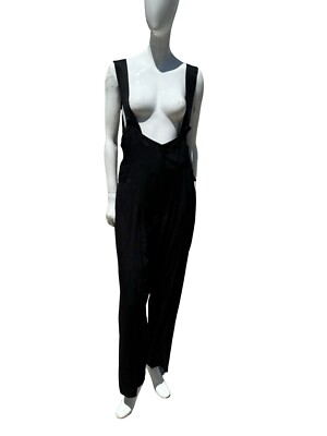 Vtg International Male High High Waisted Pants With Suspenders Matador Pants  Sm
