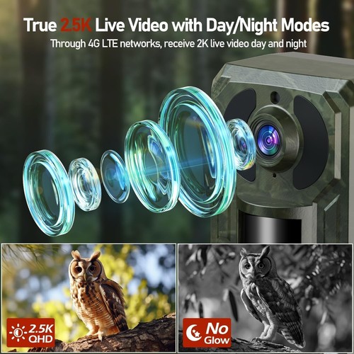 Campark Solar Trail Camera 15MP 4G 2.5K Wildlife Hunting NightVision No Glow APP - Picture 9 of 9