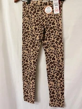 NWT Wonder Nation Tough Cotton Leggings Girls Leopard Print Brown many sizes
