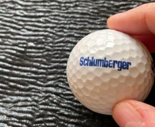 Schlumberger Technology Advertising Golf Ball W/S Staff Titanium 1 Companies