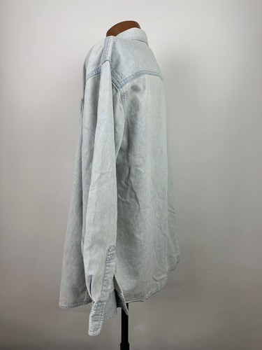 Vintage Houston Livestock Show & Rodeo Jeanshemd Herren XL Oversized Knopfleiste Cowboy - Bild 7 von 23