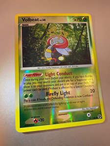 Pokemon TCG - Volbeat - 92/106 - Common Reverse Holo Great Encounters NM/Plus