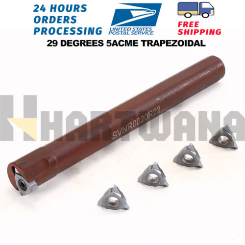 29 Degree 5ACME Carbide Threading Insert Internal Lathe Threading Boring Bar 20m - Picture 12 of 13