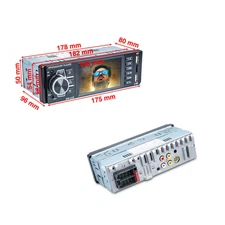 3.8 Inch IPS Screen Multimedia MP5 Player Audio Video USB2.0 BT Remote Control