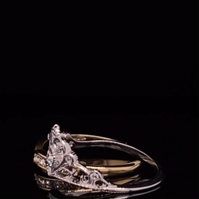 3 Stone Type 6mm Princess CZ Black IP Stainless Steel Wedding Ring Set – LA NY Jewelry - Foto 12