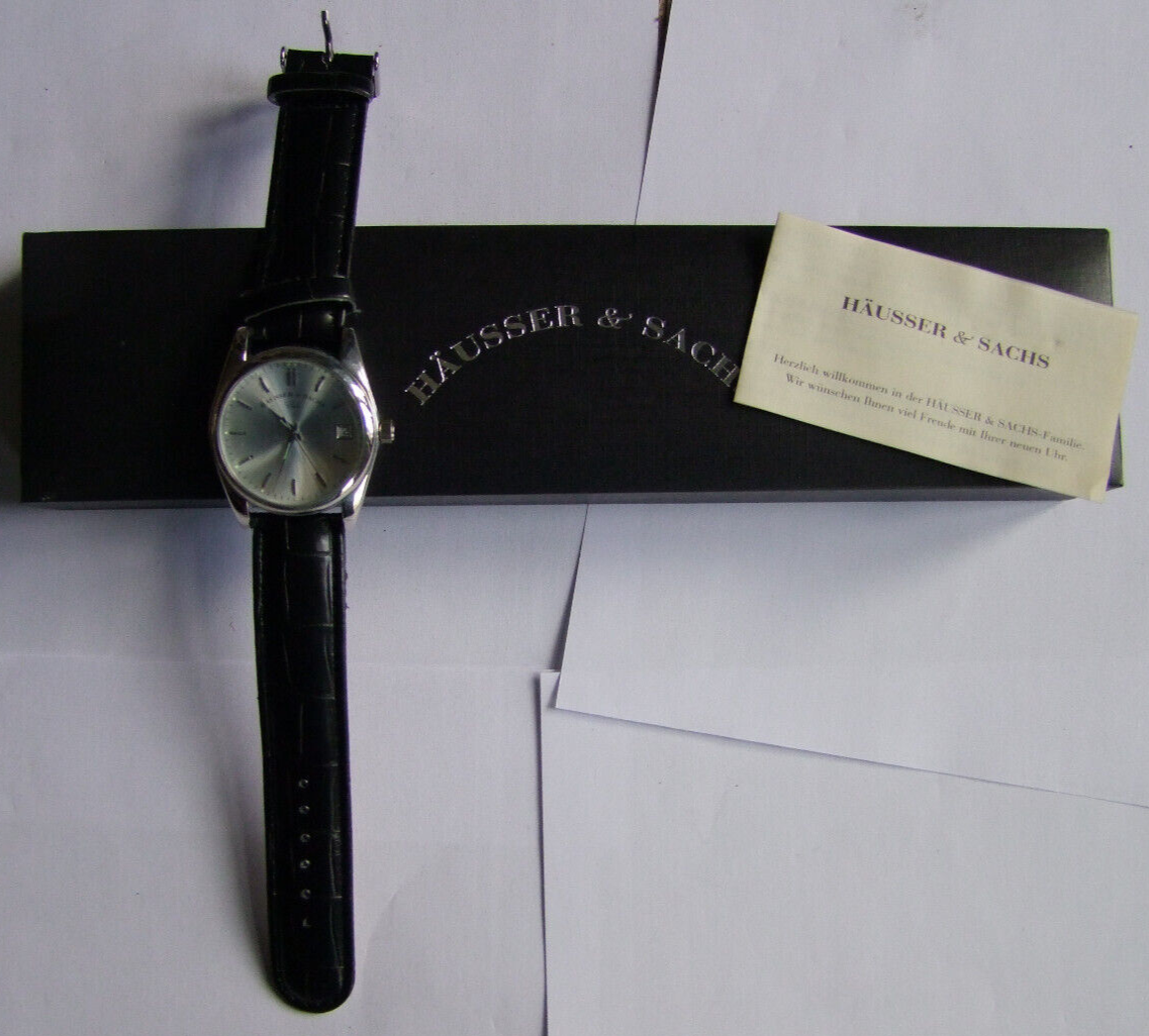 Sachs Damen Herren Uhr Uhr Silber Schwarz Sachs Damen Herren