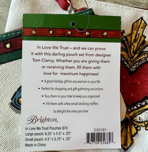 Brighton In Love We Trust Pouch Set Tom Clancy Collab Limited Edition NWT - Picture 2 of 6