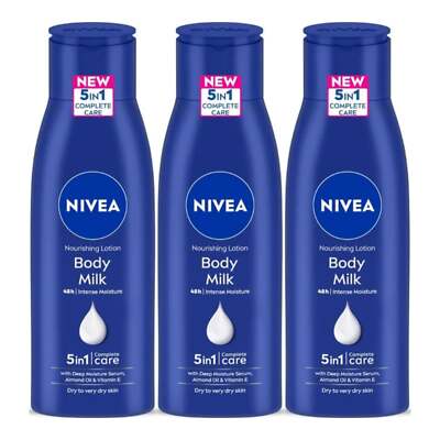 Nivea 5-in-1 Nourishing Lotion - Body Milk Complete Care, 6.76oz (Pack of 3)