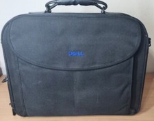 Dell Laptop Zipper Bag Briefcase Black 17" by 14" Multi Pocket W/ Strap