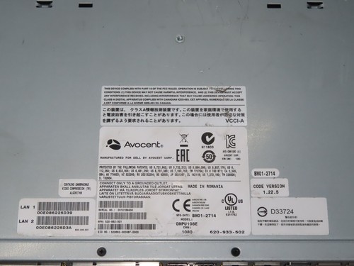 Dell Avocent MPU108E 8-Port Ethernet KVM IP Console Switch - Picture 5 of 5