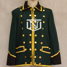 British Wool Jacket Gold Buttons Historical Military Uniform, Quick Shipping