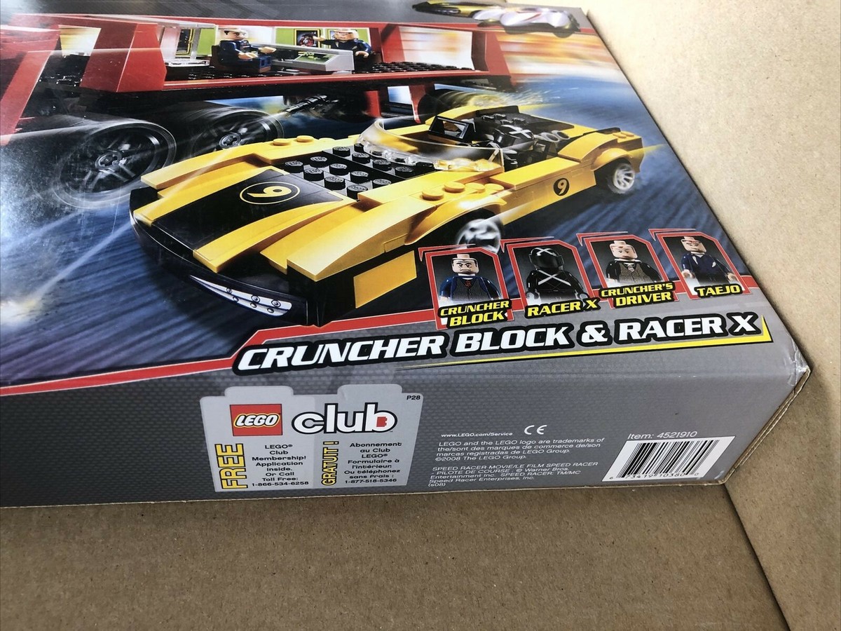 Lego 8160 Speed Racer Cruncher Block & Racer X - New Sealed
