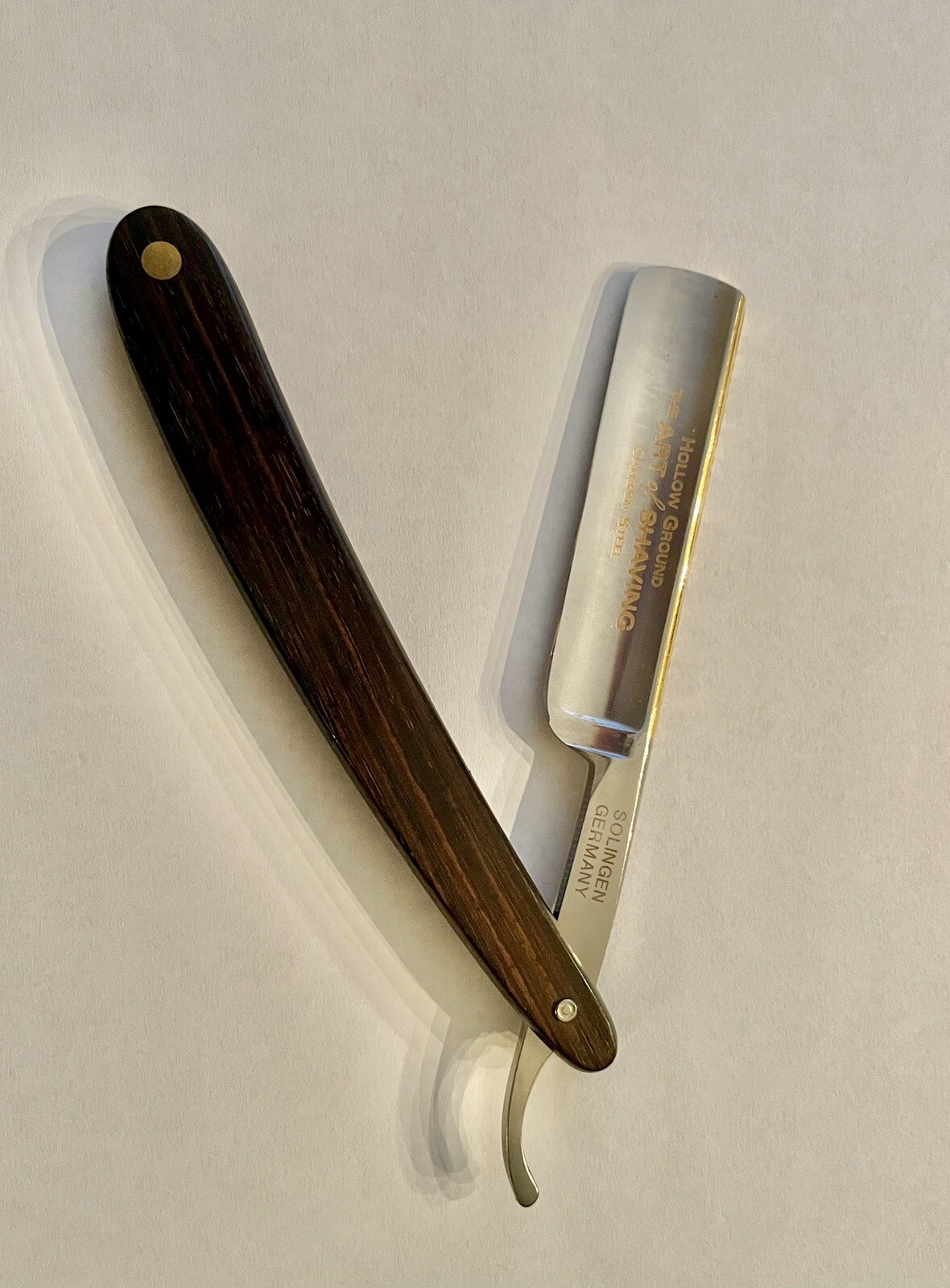 Dovo Solingen. 5/8 BLADE GRENADILLE DARK WOOD STRAIGHT RAZOR Art Of