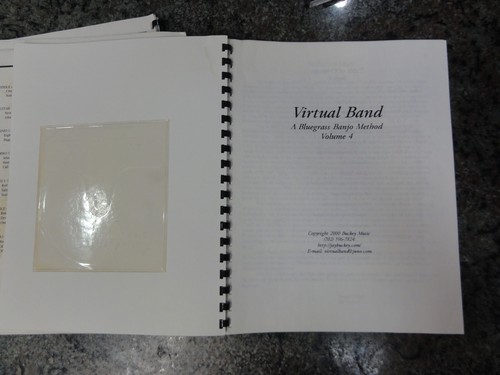 Virtual Band Banjo 4 Books and 5 CDS Bluegrass Banjo Method - Foto 16 di 21