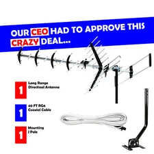 2025 NEW DIRECTIONAL VHF UHF OUTDOOR DIGITAL HD TV ANTENNA OVER THE AIR OTA