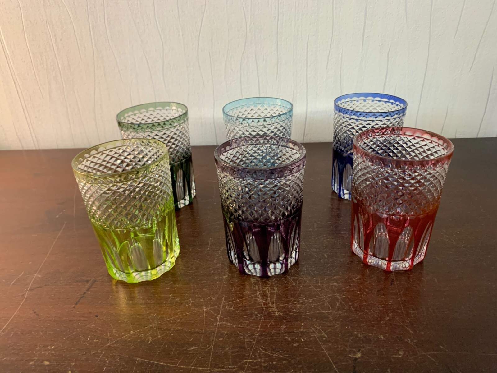 5 -gläser Tee Overlay Glas Saint Louis (Stück Preis)