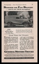 1930 General Motors $745 Model T-17A 1-Ton Grocery Delivery Truck Photo Print Ad
