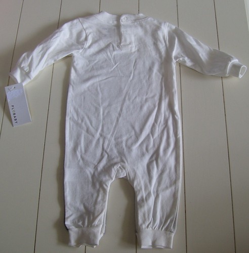 Boys or Girls PL Baby White Polar Bear Long Sleeve Coverall Jumpsuit Sz 3M - Picture 2 of 2