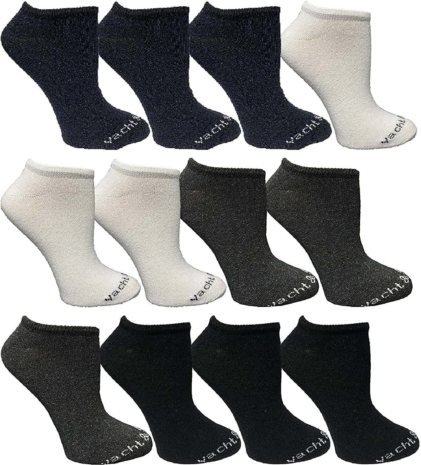 24 pack Assorted Yacht & Smith Unisex No Show Thin Low Cut Ankle Socks Size 6-8
Opens in a new windo