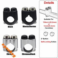 1''/ 7/8''Customized Handlebar Hazard/Head Light Switches Self-Locking Action 