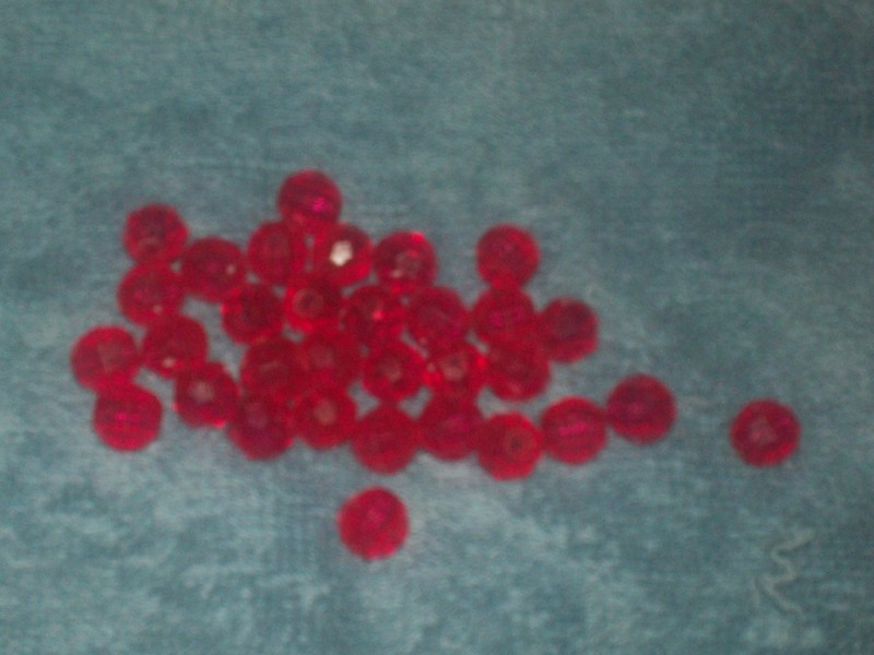 (500) 8MM FACETED SALMON PINK PLASTIC BEADS FOR LURES CRAFTS New-1234z