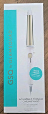 GSQ by Glamsquad Adjustable Titanium Curling Wand Tapered Barrel 1 1/4" - 1 "