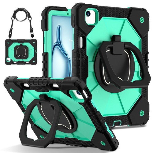 Case For iPad 6/7/8/9/10th Air 6 5 4 Pro 11 2024 Shockproof Rugged Stand Cover - Afbeelding 11 van 174