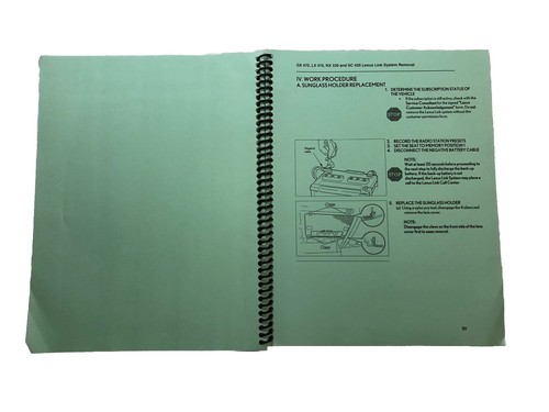 Lexus GX-470 RX-330 SC-430 2003-2004 OEM Link System Shop Service Repair Manual - Picture 5 of 6