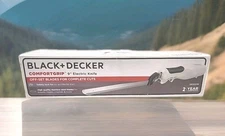 Black+Decker Comfort Grip 9" Electric Knife - EK500W  Stainless Steel Blades NIB