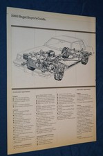 1980 Buick Regal Original Dealer Feature Buyers Guide Sheet Ad 80