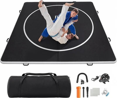 Inflatable Wrestling Mat 10ft for Wrestling, Martial Arts, Jitsu