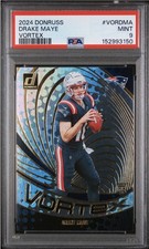 2024 Panini Donruss Drake Maye Vortex Rookie RC #VOR-DMA Patriots PSA 9