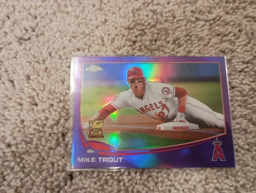 2013 Topps chrome Sliding-refractor MIKE TROUT PSA 10 #1