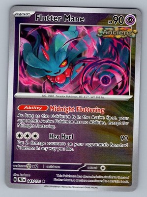 Flutter Mane 043/131 Holo Rare Prismatic Evolutions Pokemon Holo Near Mint