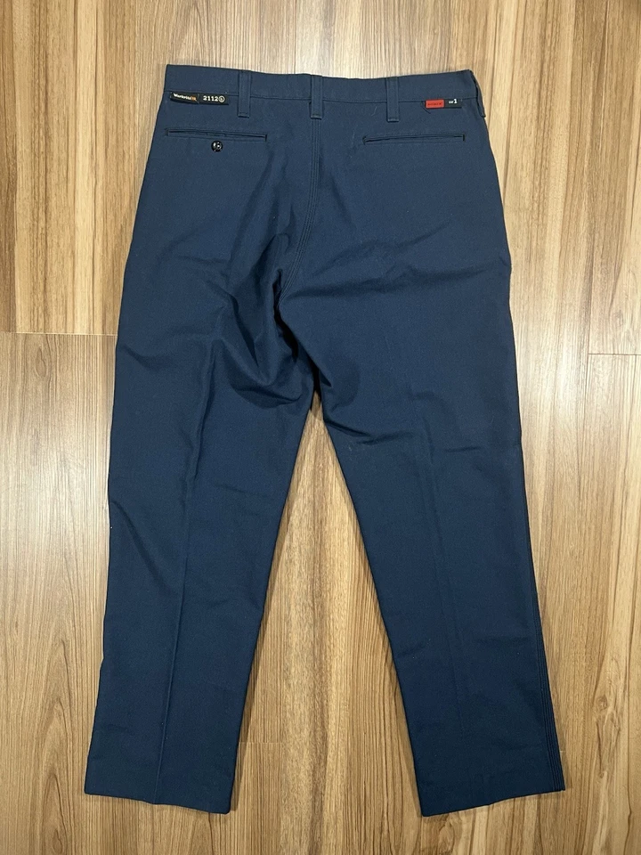 Workrite FR Nomex CAT 1 Flame Resistant Work Pants Men’s Navy Blue 34X - Image 3 of 4