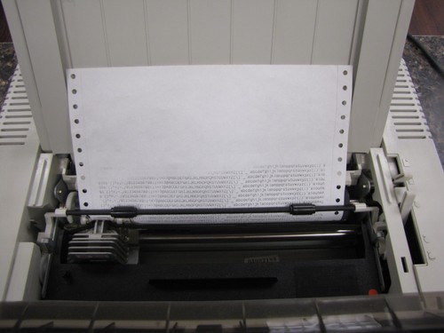 Rare AEG Olympia NP 80-24E Impact Dot Matrix Printer Germany-Powers On & Prints - Picture 5 of 9