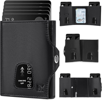 Ultraslim GeldböRse Damen Herren Mit Rfid Schutz, Kartenetui, MüNzfach