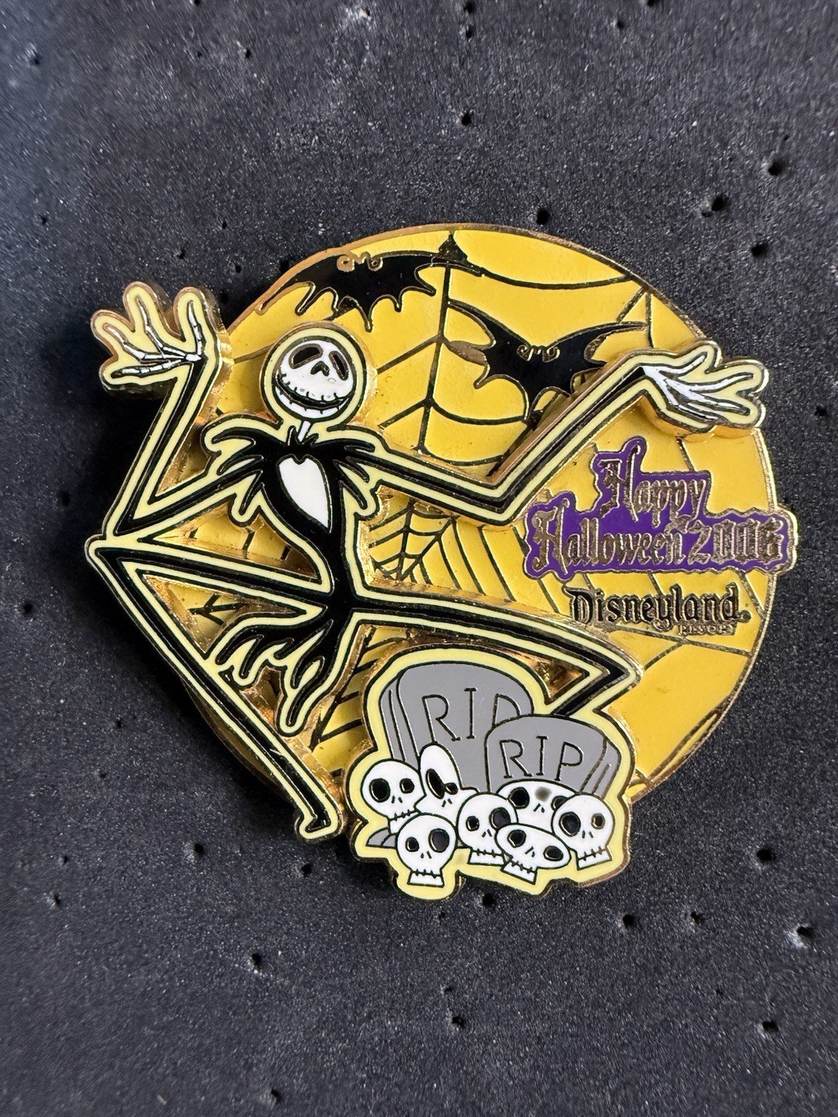 Disney Disneyland Halloween 2006 Jack Skellington Spider Web Pin LE 1000