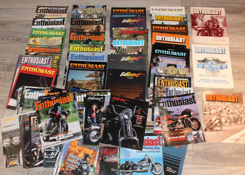 HUGE Lot Of 83 Motorcycle Enthusiast Magazines 70's, 80s, 90,s Harley Davidson