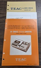 Teac A-360, A-360S Cassette Service Manual & ...