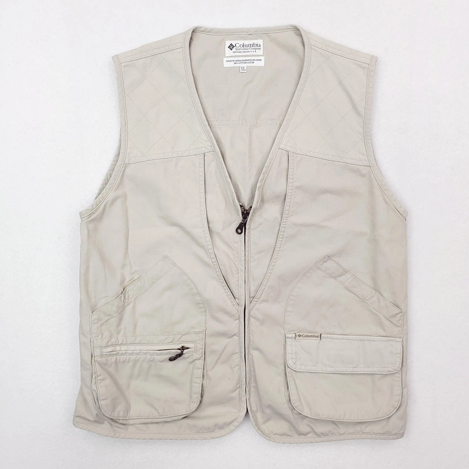 Columbia Vest Mens XL Khaki Utility Fishing Travel Zip Pockets Field Shooting
Opens in a new window