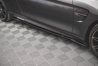 Maxton Design Seitenschweller Ansatz (Paar) V.2 Passend FüR BMW M4 F82 Schwarz H