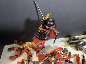 LEGO NINJAGO Samurai Mech 9448, Jet 9442, Cole&rsquo;s Tread Assault 9444 Not Complete