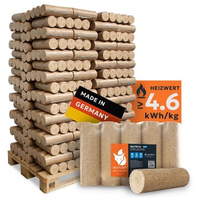 HEIZFUXX  Nestro XL Holzbriketts DIN 960 kg Palette / Made in Germany
